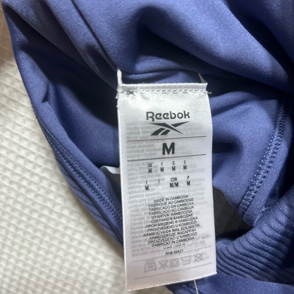 NWT Reebox Ribbed Multi-Way Bralette Twilight Purple Size M - Picture 6 of 8